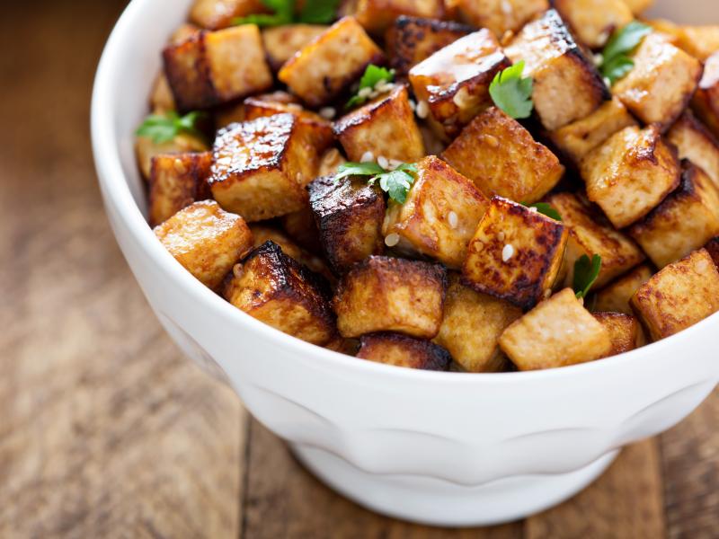 Photo of marinated tofu