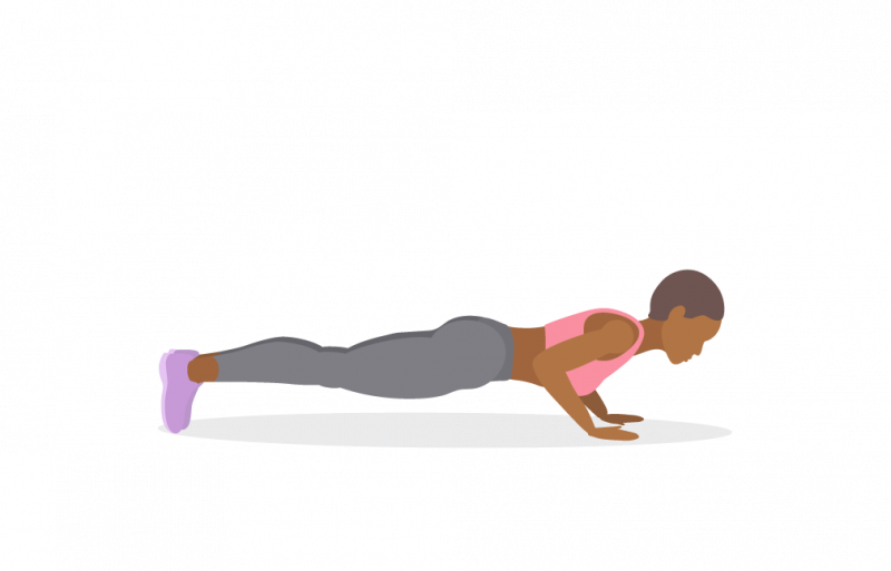 woman doing pushups